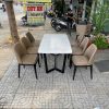 Bộ bàn ăn mặt đá 6 ghế