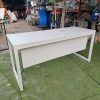 Bàn làm việc chân sắt 1m4 trắng cũ