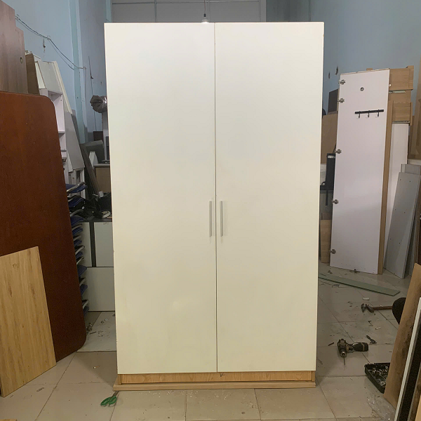 tu quan ao 2 canh trang Tủ quần áo 2 cánh trắng